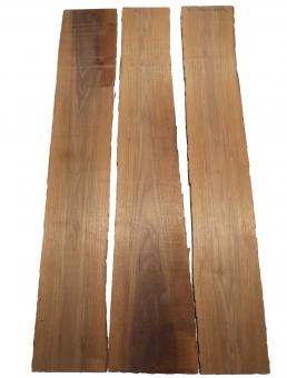 3x Nussbaum Holz Walnuss 105x15-20cm x 18mm #R2 