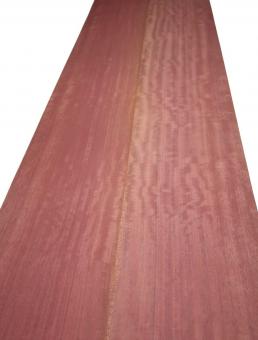 Amarant Furnier Riegel Curly Purpleheart 290x24-25cm 1 Blatt 