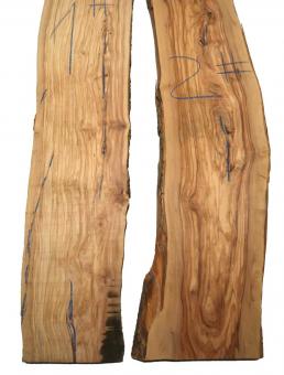 1x Olivenholz Olivenbaum Holz 129x19-22cm x 33-34mm #2 