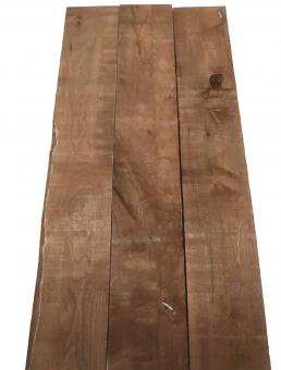 3x Walnussholz Nussbaumholz 102x16cm x 26-27mm #V9 
