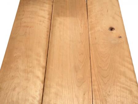 3x Kirschbaum Riegel Holz Curly 102x20-21,5cm x 23mm #L3 