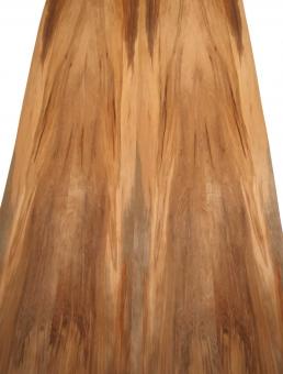 Satin Nußbaum Furnier Amberbaum 234x12-17cm 4 Blätter 