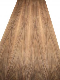 Nussbaum Furnier Walnuss Holzfurnier 238x21,5-25cm 2 Blätter 