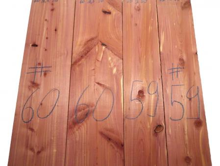 2x Aromatische Rotzeder Zeder Holz 60x16,5cm x 50mm #60 
