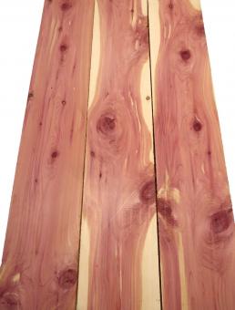 3x Aromatische Rotzeder Zeder Holz 107x17cm x 24mm #D3 