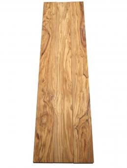 3x Olivenholz Brett gehobelt 101x9,5cm x 24mm #O3 Originalfotos 
