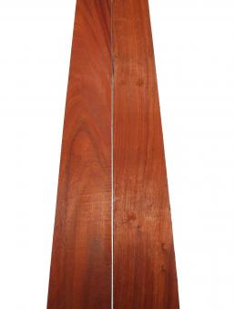 2x Padouk Holz Paduk Korallenholz 125x14-15,5cm x 23mm #K1 