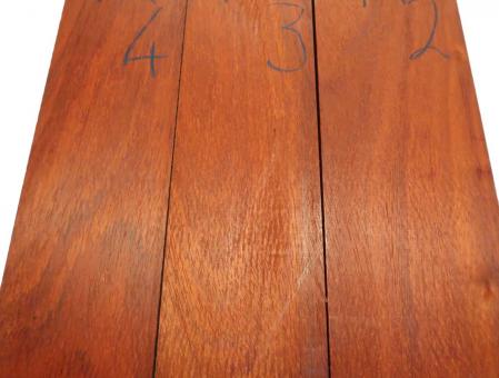 1x Padouk Pommele Holz Korallenholz 125x15cm x 23mm #K2 