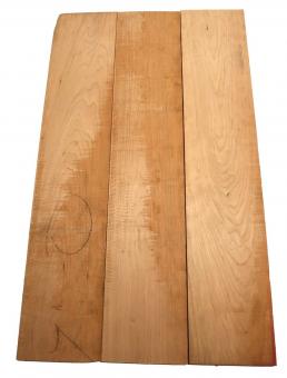 3x Kirschbaum Holz Kirschholz 93x18cm x 20-23mm #T4 