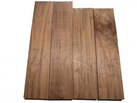 2x Nussbaum Holz Walnuss 65x15cm x 47-50mm #65 