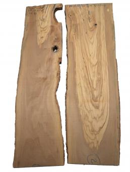 2x Olivenholz Olive Holz f. Epoxid 87x17-29cm x 26mm 
