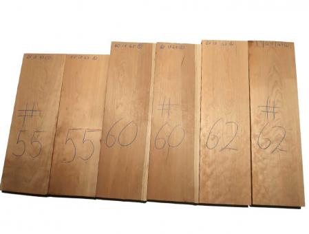 2x Kirschbaum Holz Kirschholz 55x18cm x 48mm #55 