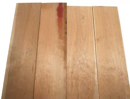 2x Kirschbaum Holz Kirschholz 66x18cm x 48mm #66 