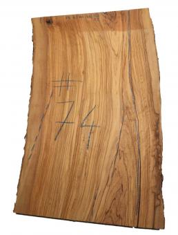 1x Olivenholz Olive Holz f. Epoxid 74x45-46cm x 52-53mm 