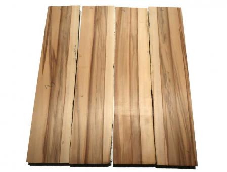 1x Satin Nussbaum Holz f Kleinteile 82x17-19cm x 47-48mm #S1 