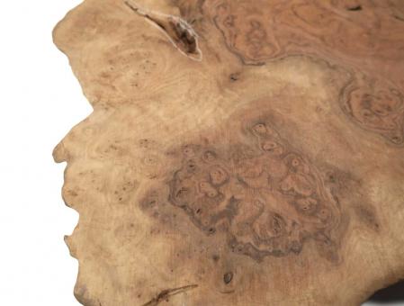 1x Nussbaum Wurzelholz Maser Baumscheibe 62x48cm x 48-50mm 