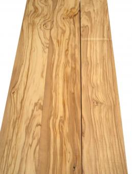 3x Olivenholz Brett gehobelt 102x9,5cm x 24mm #D3 Originalfotos 