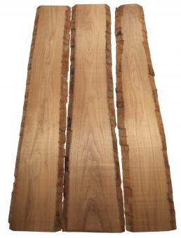 3x Nussbaum Holz Walnuss 102x13-23cm x 18mm #H2 