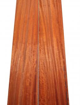 2x Padouk Riegel Holz Paduk Padauk Curly 77x15cm x 23mm #P3 