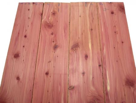 2x Aromatische Rotzeder Zeder Holz 79x20cm x 24mm #Q6 