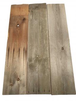 3x Altholz Brett recyceltes Holz 113x24-25cm x 20mm #P2 