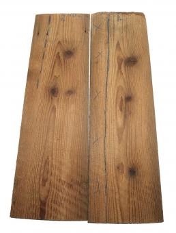 2x Altholz Brett recyceltes Holz 88x18-27cm x 20mm #P7 