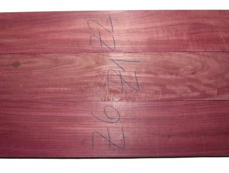 1x Amarant Holz Purpleheart Brett 92x15cm x 23-24mm #Z6 