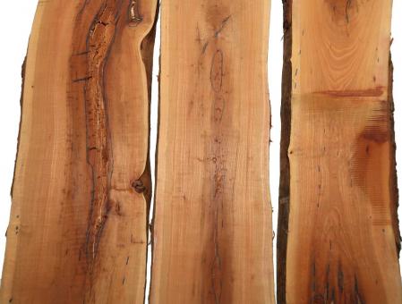 3x Zwetschge Holz f Epoxid gestockt 81x18-24cm x 26mm 