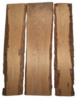 3x Nussbaum Holz Walnuss 104x17-34cm x 18mm #T4 