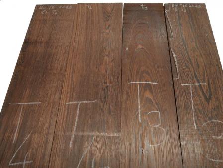2x Wenge Holz Wengenholz DIY 94x16cm x 22-23mm #T3 