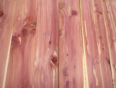 1x Aromatische Rotzeder Zeder Holz 88x15cm x 50mm 