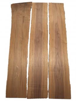 3x Nussbaum Holz Walnuss 104x18-26cm x 18mm #N3 