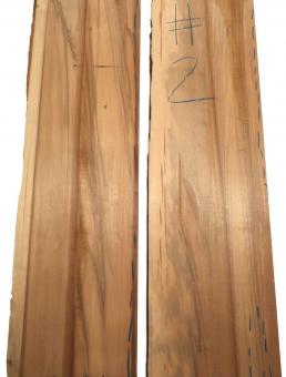 1x Satin Nussbaum Holz Amberbaum 117x17-19cm x 48-49mm #2 