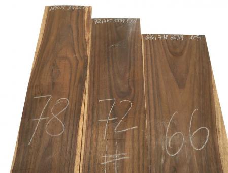 1x Palisander Holz ostindisch Sonokeling 66x17-18cm x 35-39mm #66 