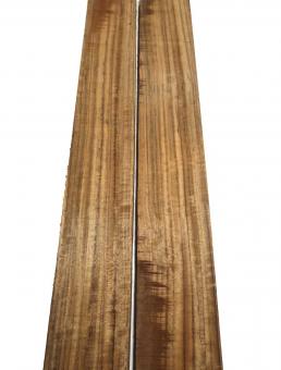 2x Amazakoue Riegel Holz Mutenje Curly 92x10,5-11cm x 36mm 