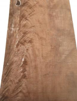 1x Nussbaum Pyramide Riegel Holz Maser 96x28-33cm x 25-26mm 