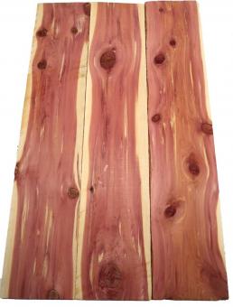 3x Aromatische Rotzeder Zeder Holz 92x18,5cm x 24mm #V2 