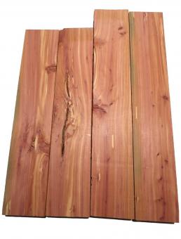 2x Aromatische Rotzeder Zeder Holz 62x12cm x 50mm #62 