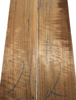 2x Amazakoue Riegel Holz Mutenje Curly 92x14cm x 35-36mm #2 