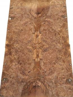 Nussbaum Wurzelholz Furnier Maser 63x17-19cm 11 Blätter 