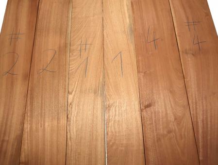 2x Mahagoni Holz Brett Massivholz DIY 127x22cm x 23mm #4 