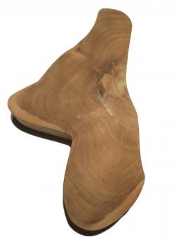 1x Teak wilde Baumscheibe Teakholz Hirnholz 39x22cm x 54mm 