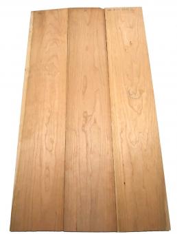 3x Kirschbaum Holz Kirschholz 100x18-19cm x 22-23mm #W3 