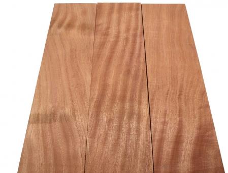 3x Mahagoni Holz Brett Massivholz DIY 91x22-23cm x 23mm #Z1 