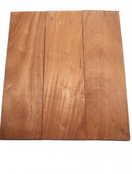 3x Mahagoni Holz Brett Massivholz DIY 91x26-28cm x 21-23mm #Z2 