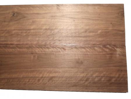 1x Nussbaum Riegel Holz Tonholz curly 80x21,5cm x 24mm 