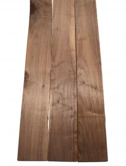 3x Nussbaum Riegel Holz Tonholz curly 92x13-14cm x 24mm #S2 