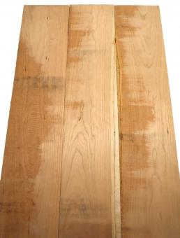 3x Kirschbaum Holz Kirschholz 93x19-20cm x 20-23mm #W7 