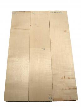 3x Ahornholz Ahorn Kantel Bergahorn Holz DIY 62x14cm x 50mm #C1 
