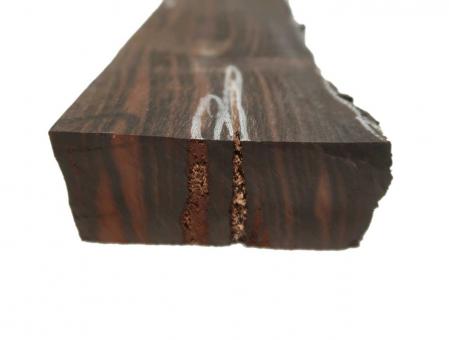 1x Makassar Holz Ebenholz Brett f. Kleinteile 57x9cm x 38-39mm 